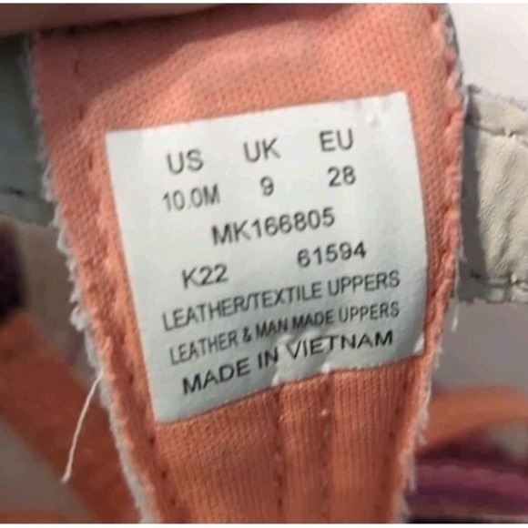 Merrell Kids Girls Dragonfly Outdoor Water Sandal Grey Coral Pink‎ Purple 10M - Picture 10 of 10